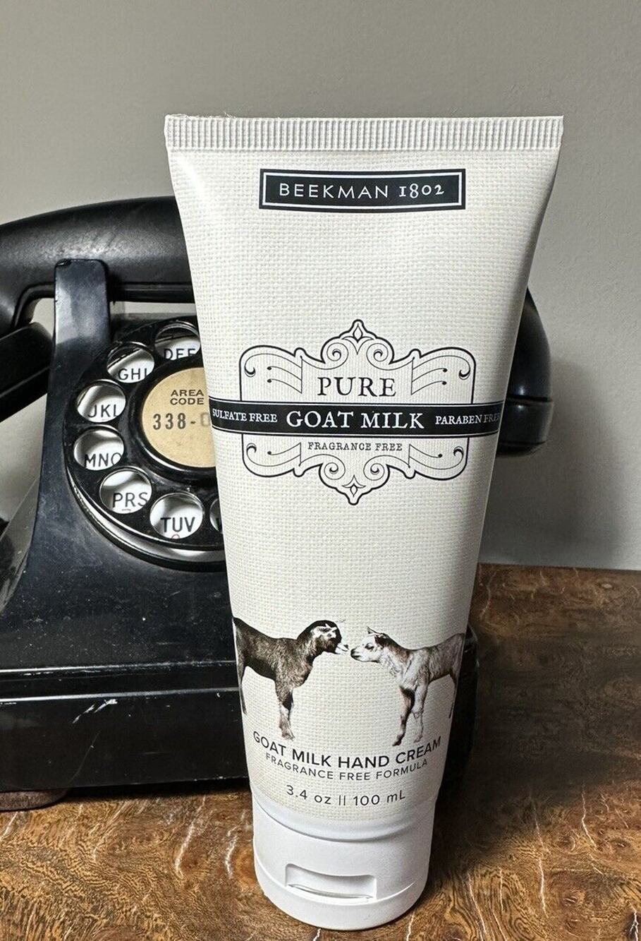 BEEKMAN 1802 Unscented HAND CREAM 3.4 oz NEW Goat Milk